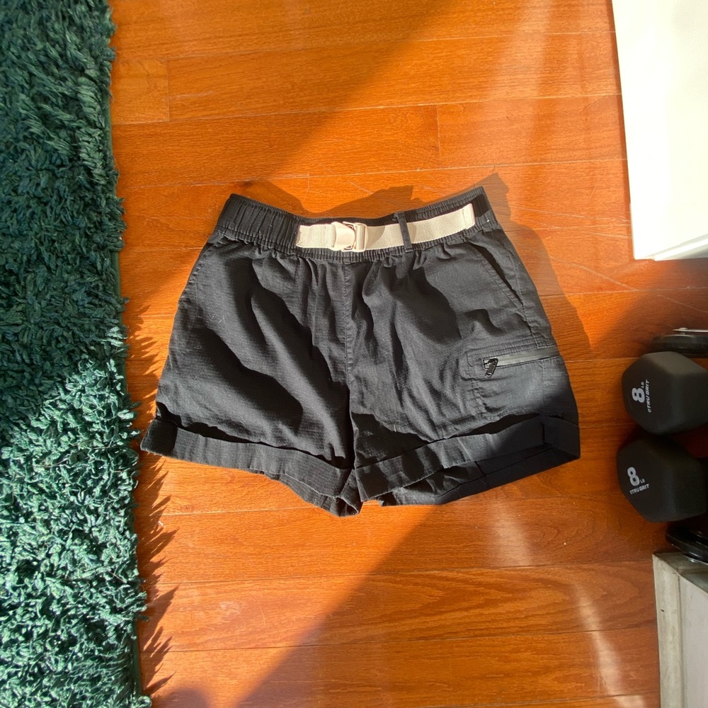 Casual Black Women's Cargo Shorts